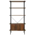 Étagère à 5 niveaux armoire 80x40x163cm Acier bois d'ingénierie