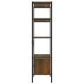 Étagère à 5 niveaux armoire 80x40x163cm Acier bois d'ingénierie