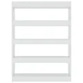 Bibliothèque/Séparateur de pièce Blanc brillant 100x30x135 cm