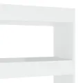 Bibliothèque/Séparateur de pièce Blanc brillant 100x30x135 cm