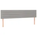 cadre de lit avec matelas Gris clair 160x200cm Tissu