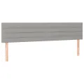 cadre de lit avec matelas Gris clair 160x200cm Tissu