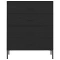Commode Noir 80x35x101,5 cm Acier