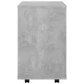 Armoire à roulettes Gris béton 46x36x59 cm Aggloméré