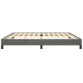 Cadre de lit Gris foncé 200 x 200 cm Velours