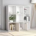Bibliothèque Blanc 98x30x98 cm Aggloméré