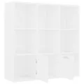Bibliothèque Blanc 98x30x98 cm Aggloméré