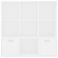 Bibliothèque Blanc 98x30x98 cm Aggloméré
