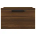 Table de chevet murale Chêne marron 34x30x20 cm