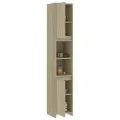 Armoire de salle de bain Chêne sonoma 30x30x183,5 cm Aggloméré