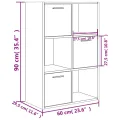 Armoire de rangement Chêne sonoma 60x29,5x90 cm Aggloméré