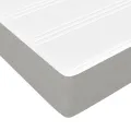 cadre de lit avec matelas Gris clair 180x200cm Tissu