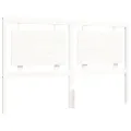 Cadre de lit avec tête de lit blanc 160x200 cm bois massif