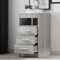 Armoire à tiroirs Sonoma gris 40x50x76 cm Bois d'ingénierie