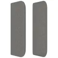 Tête de lit avec oreilles Gris foncé 83x16x78/88 cm Tissu