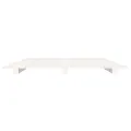 Cadre de lit blanc 140x200 cm bois de pin massif