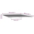 Cadre de lit blanc 140x200 cm bois de pin massif