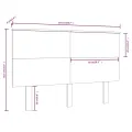 Tête de lit Gris 144x6x82,5 cm Bois massif de pin