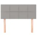 Tête de lit Gris clair 80x5x78/88 cm Tissu