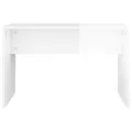 Tabouret de toilette Blanc brillant70x35x45cm Bois d'ingénierie