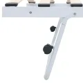 Cadre de lit blanc acier 180x200/90x200 cm
