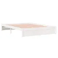 Cadre de lit Blanc Bois massif 160x200 cm