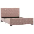 Cadre de lit Rose Velours 120x200 cm