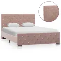 Cadre de lit Rose Velours 120x200 cm