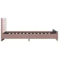 Cadre de lit Rose Velours 120x200 cm