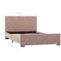 Cadre de lit Rose Velours 120x200 cm