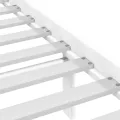 Cadre de lit Blanc Bois massif 160x200 cm