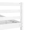Cadre de lit Blanc Bois massif 160x200 cm
