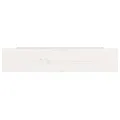 Tiroirs de lit 4 pcs Blanc Bois de pin massif