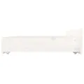 Tiroirs de lit 4 pcs Blanc Bois de pin massif
