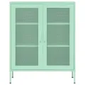 Armoire de rangement Vert menthe 80x35x101,5 cm Acier