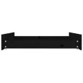 Tiroirs de lit 2 pcs Noir Bois de pin massif