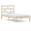 Cadre de lit Bois massif 90x190 cm Simple