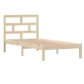 Cadre de lit Bois massif 90x190 cm Simple