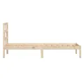 Cadre de lit Bois massif 90x190 cm Simple