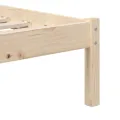 Cadre de lit Bois massif 90x190 cm Simple