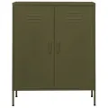 Armoire de rangement Vert olive 80x35x101,5 cm Acier
