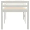 Lit haut Blanc 80x200 cm Bois de pin massif