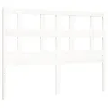 Cadre de lit avec tête de lit blanc 140x190 cm bois massif