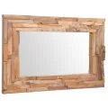 Miroir décoratif Teck 90 x 60 cm Rectangulaire