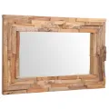Miroir décoratif Teck 90 x 60 cm Rectangulaire