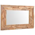 Miroir décoratif Teck 90 x 60 cm Rectangulaire