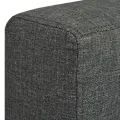 Canapé à 3 places Tissu Gris foncé