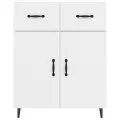 Buffet blanc 69,5x34x90 cm bois d'ingénierie
