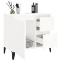 Armoire de salle de bain blanc 65x33x60 cm bois d'ingénierie