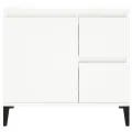 Armoire de salle de bain blanc 65x33x60 cm bois d'ingénierie
